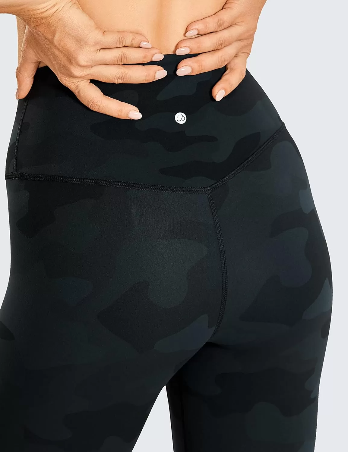 imageCRZ YOGA Womens Brushed Naked Feeling Workout Leggings 25quot  High Waisted Gym Compression Tummy Control Yoga PantsSpruce Camouflage