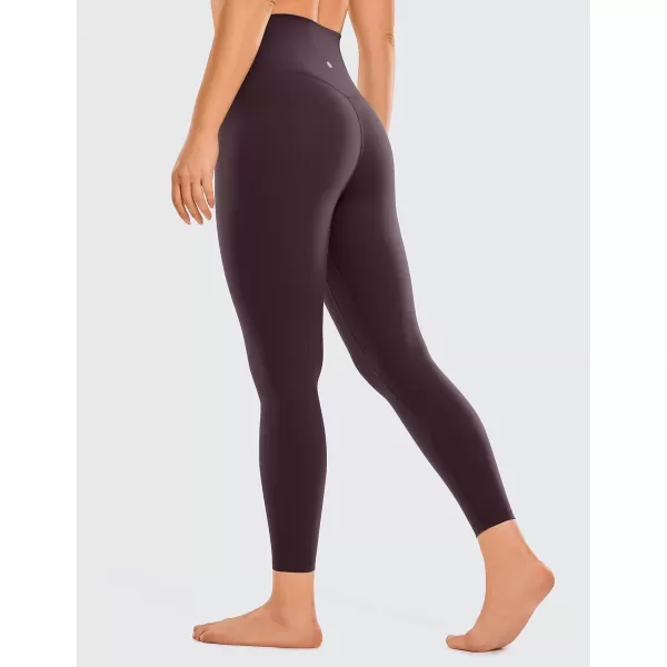 imageCRZ YOGA Womens Brushed Naked Feeling Workout Leggings 25quot  High Waisted Gym Compression Tummy Control Yoga PantsArctic Plum
