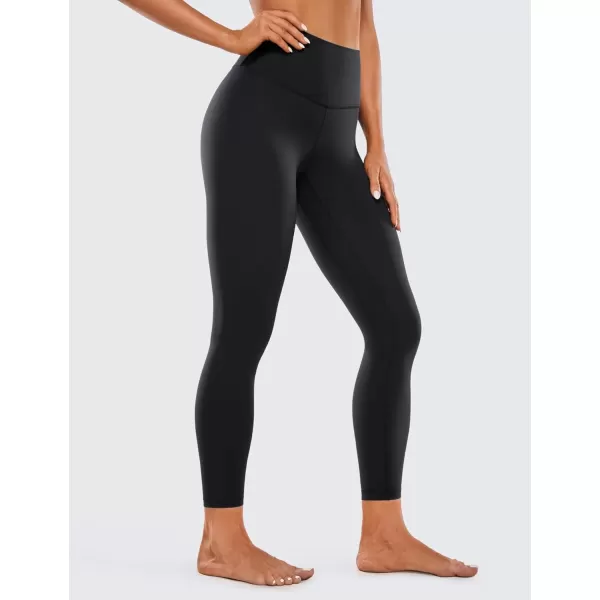 imageCRZ YOGA Womens Brushed Naked Feeling Workout Leggings 25quot  High Waisted Gym Compression Tummy Control Yoga PantsBlack