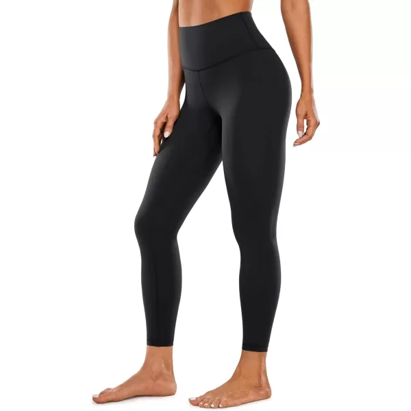 imageCRZ YOGA Womens Brushed Naked Feeling Workout Leggings 25quot  High Waisted Gym Compression Tummy Control Yoga PantsBlack