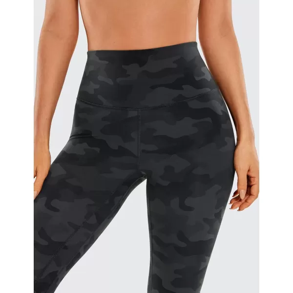imageCRZ YOGA Womens Brushed Naked Feeling Workout Leggings 25quot  High Waisted Gym Compression Tummy Control Yoga PantsDark Grey Camouflage