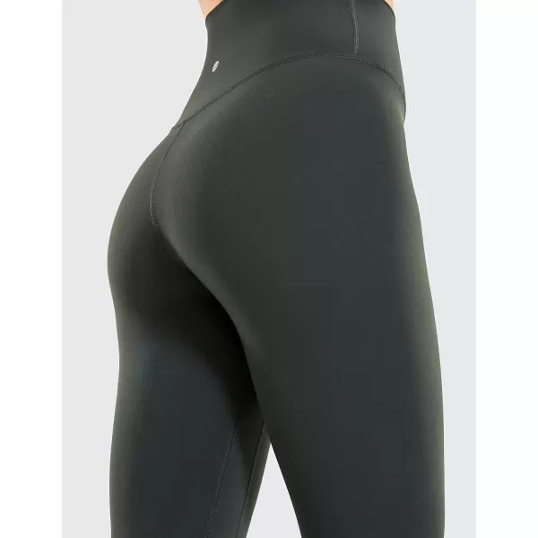 imageCRZ YOGA Womens Brushed Naked Feeling Workout Leggings 25quot  High Waisted Gym Compression Tummy Control Yoga PantsGrey Olive