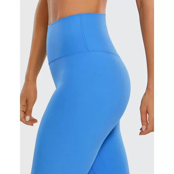 imageCRZ YOGA Womens Brushed Naked Feeling Workout Leggings 25quot  High Waisted Gym Compression Tummy Control Yoga PantsHazy Blue