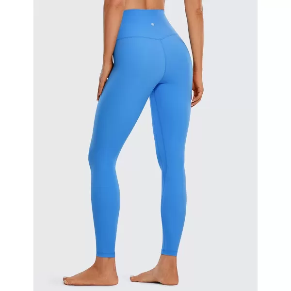 imageCRZ YOGA Womens Brushed Naked Feeling Workout Leggings 25quot  High Waisted Gym Compression Tummy Control Yoga PantsHazy Blue