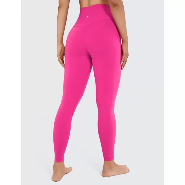 imageCRZ YOGA Womens Brushed Naked Feeling Workout Leggings 25quot  High Waisted Gym Compression Tummy Control Yoga PantsHibiscus Purple