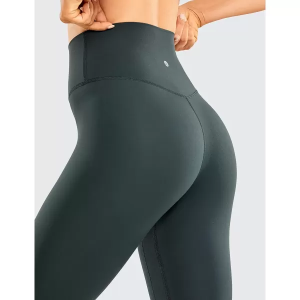imageCRZ YOGA Womens Brushed Naked Feeling Workout Leggings 25quot  High Waisted Gym Compression Tummy Control Yoga PantsMelanite