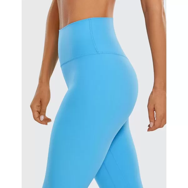 imageCRZ YOGA Womens Brushed Naked Feeling Workout Leggings 25quot  High Waisted Gym Compression Tummy Control Yoga PantsSerenity Blue