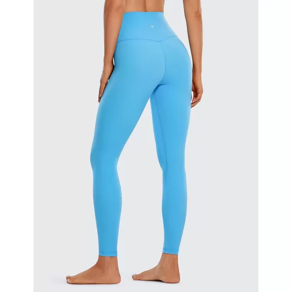 imageCRZ YOGA Womens Brushed Naked Feeling Workout Leggings 25quot  High Waisted Gym Compression Tummy Control Yoga PantsSerenity Blue