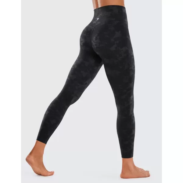imageCRZ YOGA Womens Brushed Naked Feeling Workout Leggings 25quot  High Waisted Gym Compression Tummy Control Yoga PantsTie Dye Smoke Ink