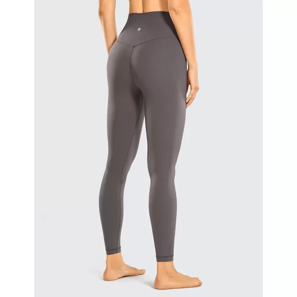 imageCRZ YOGA Womens Brushed Naked Feeling Workout Leggings 25quot  High Waisted Gym Compression Tummy Control Yoga PantsTornado Grey