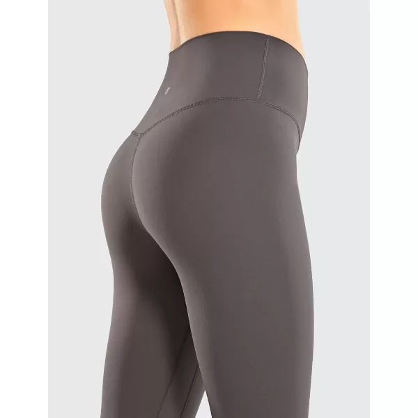 imageCRZ YOGA Womens Brushed Naked Feeling Workout Leggings 25quot  High Waisted Gym Compression Tummy Control Yoga PantsTornado Grey