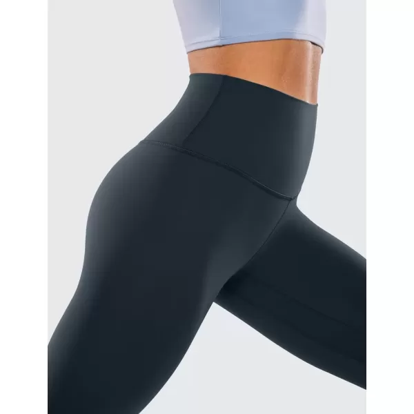 imageCRZ YOGA Womens Brushed Naked Feeling Workout Leggings 25quot  High Waisted Gym Compression Tummy Control Yoga PantsTrue Navy
