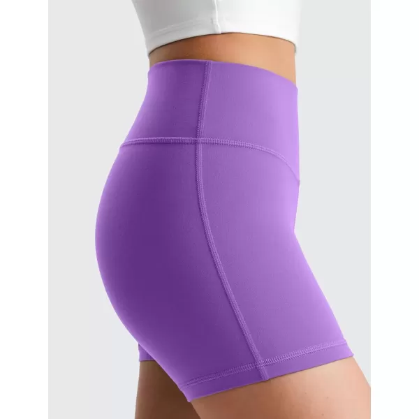 imageCRZ YOGA Girls Butterluxe Athletic Biker Shorts  Kids Teen High Waist Lounge Active Dance Yoga Running Buttery SoftRoyal Lilac