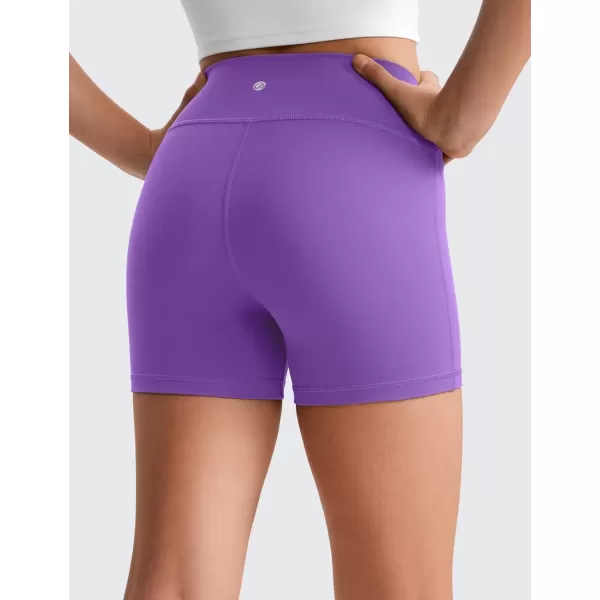 imageCRZ YOGA Girls Butterluxe Athletic Biker Shorts  Kids Teen High Waist Lounge Active Dance Yoga Running Buttery SoftRoyal Lilac