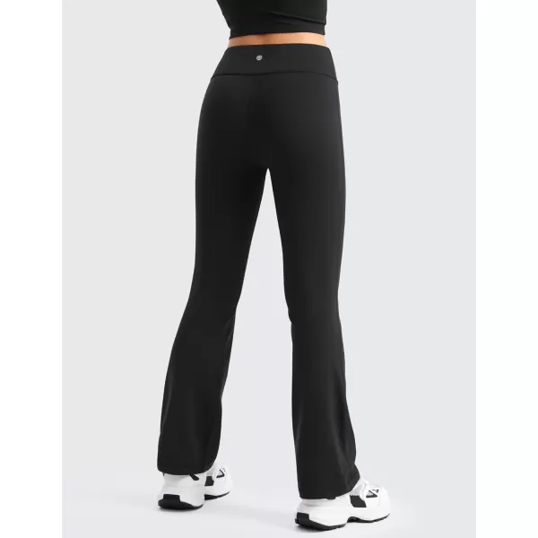 imageCRZ YOGA Girls Butterluxe Flare Leggings  Kids High Waist Bell Bottoms Bootcut Lounge Casual Active Yoga Dance PantsBlack