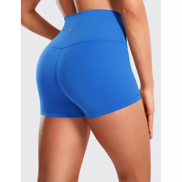 imageCRZ YOGA Womens Butterluxe Biker Shorts 25 Inches  High Waisted Yoga Workout Running Volleyball Spandex Booty ShortsSparkle Blue