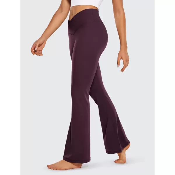 imageCRZ YOGA Butterluxe Crossover Flare Leggings for Women 31quot  High Waist V Cross Bootcut Bell Bottoms Tummy Control Yoga PantsDeep Purple