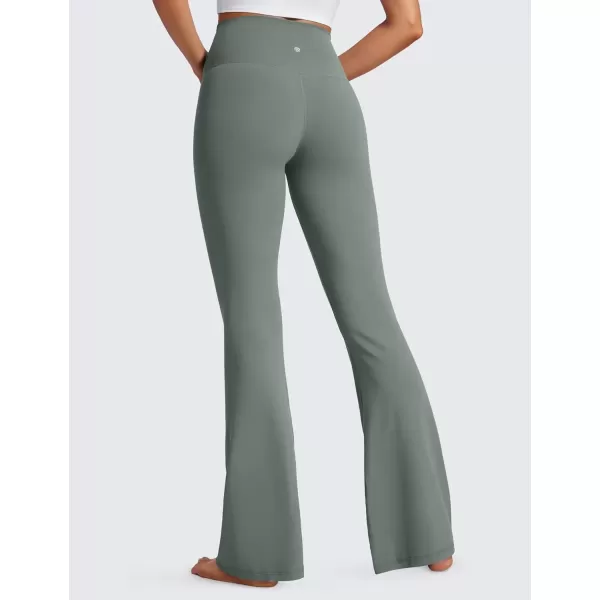 imageCRZ YOGA Butterluxe Crossover Flare Leggings for Women 31quot  High Waist V Cross Bootcut Bell Bottoms Tummy Control Yoga PantsGrey Sage
