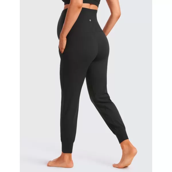 imageCRZ YOGA Womens Butterluxe Maternity Joggers with Pockets 27quot  Workout Activewear Yoga Pregnancy Pants Buttery SoftBlack