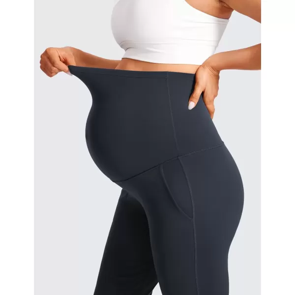 imageCRZ YOGA Womens Butterluxe Maternity Joggers with Pockets 27quot  Workout Activewear Yoga Pregnancy Pants Buttery SoftTrue Navy