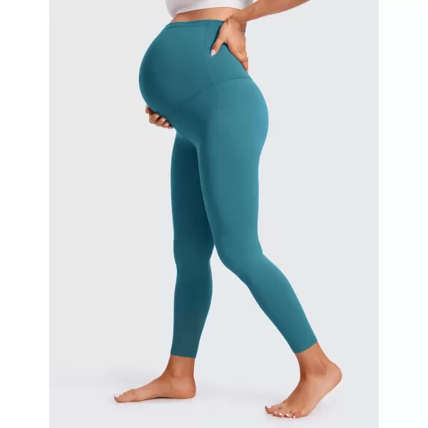 imageCRZ YOGA Womens Butterluxe Maternity Leggings Over The Belly 25quot  Buttery Soft Workout Activewear Yoga Pregnancy PantsBorealis Green