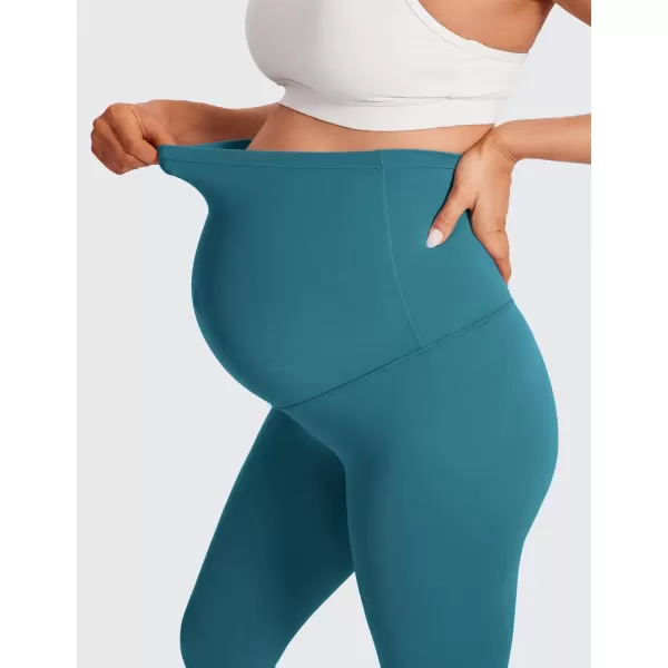 imageCRZ YOGA Womens Butterluxe Maternity Leggings Over The Belly 25quot  Buttery Soft Workout Activewear Yoga Pregnancy PantsBorealis Green