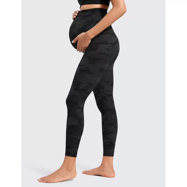 imageCRZ YOGA Womens Butterluxe Maternity Leggings Over The Belly 25quot  Buttery Soft Workout Activewear Yoga Pregnancy PantsDark Grey Camouflage 2