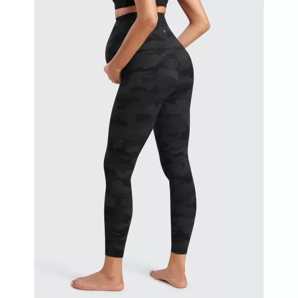 imageCRZ YOGA Womens Butterluxe Maternity Leggings Over The Belly 25quot  Buttery Soft Workout Activewear Yoga Pregnancy PantsDark Grey Camouflage 2