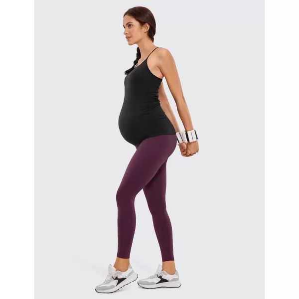 imageCRZ YOGA Womens Butterluxe Maternity Leggings Over The Belly 25quot  Buttery Soft Workout Activewear Yoga Pregnancy PantsDeep Purple