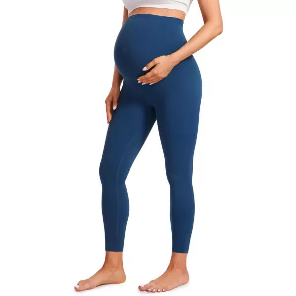 imageCRZ YOGA Womens Butterluxe Maternity Leggings Over The Belly 25quot  Buttery Soft Workout Activewear Yoga Pregnancy PantsFrench Navy