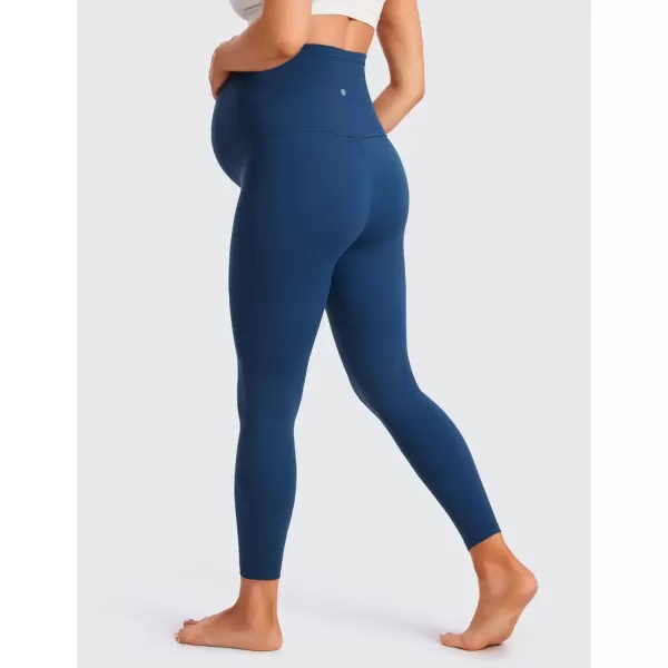 imageCRZ YOGA Womens Butterluxe Maternity Leggings Over The Belly 25quot  Buttery Soft Workout Activewear Yoga Pregnancy PantsFrench Navy