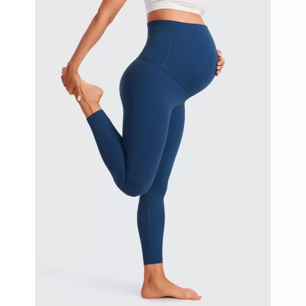 imageCRZ YOGA Womens Butterluxe Maternity Leggings Over The Belly 25quot  Buttery Soft Workout Activewear Yoga Pregnancy PantsFrench Navy