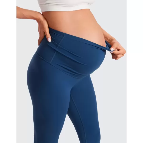 imageCRZ YOGA Womens Butterluxe Maternity Leggings Over The Belly 25quot  Buttery Soft Workout Activewear Yoga Pregnancy PantsFrench Navy