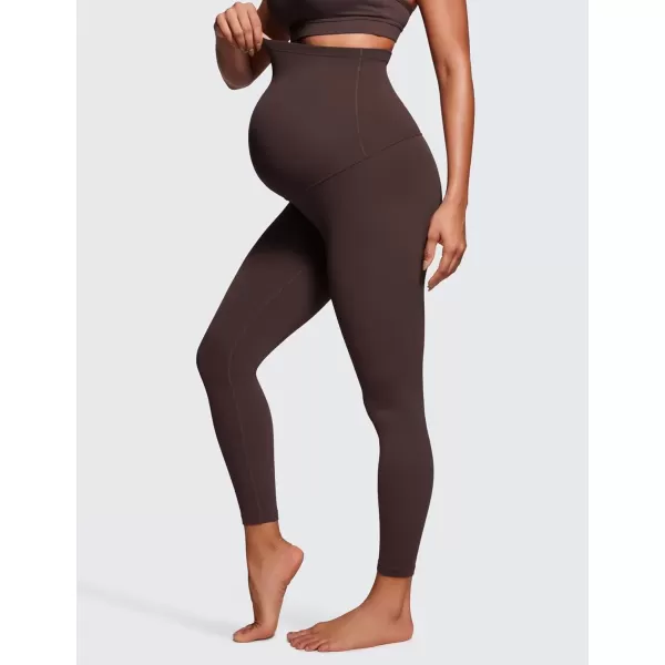 imageCRZ YOGA Womens Butterluxe Maternity Leggings Over The Belly 25quot  Buttery Soft Workout Activewear Yoga Pregnancy PantsHot Fudge Brown