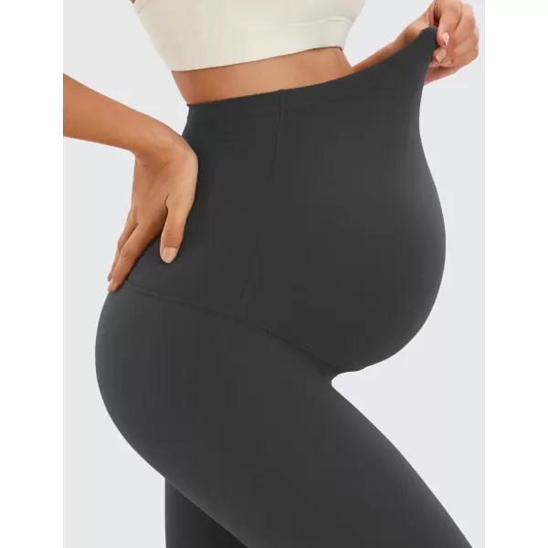 imageCRZ YOGA Womens Butterluxe Maternity Leggings Over The Belly 25quot  Buttery Soft Workout Activewear Yoga Pregnancy PantsMysterious Grey