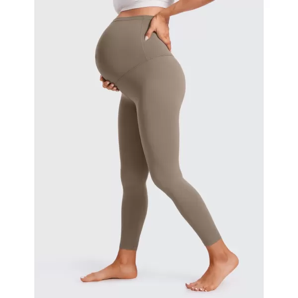 imageCRZ YOGA Womens Butterluxe Maternity Leggings Over The Belly 25quot  Buttery Soft Workout Activewear Yoga Pregnancy PantsNomad Grey