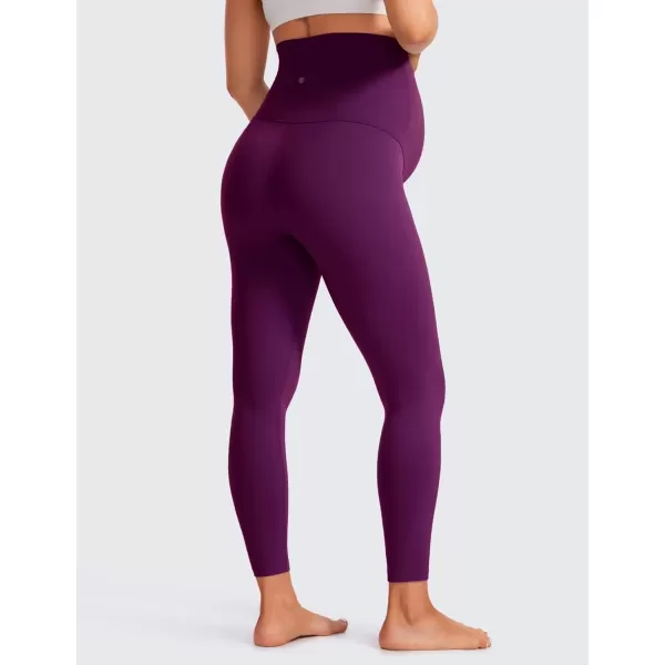 imageCRZ YOGA Womens Butterluxe Maternity Leggings Over The Belly 25quot  Buttery Soft Workout Activewear Yoga Pregnancy PantsPlum Magenta