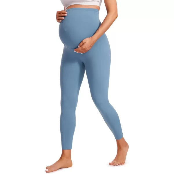 imageCRZ YOGA Womens Butterluxe Maternity Leggings Over The Belly 25quot  Buttery Soft Workout Activewear Yoga Pregnancy PantsUniverse Blue