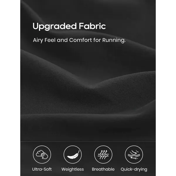 imageCRZ YOGA 2 in 1 High Waisted Running Shorts for Women 3quot  Split Breathable Athletic Tennis Gym Workout Shorts with PocketsBlack