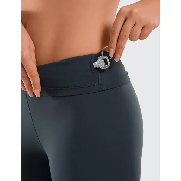 imageCRZ YOGA Womens Naked Feeling Biker Shorts  8 Inches High Waisted Yoga Workout Gym Running Shorts SpandexMelanite