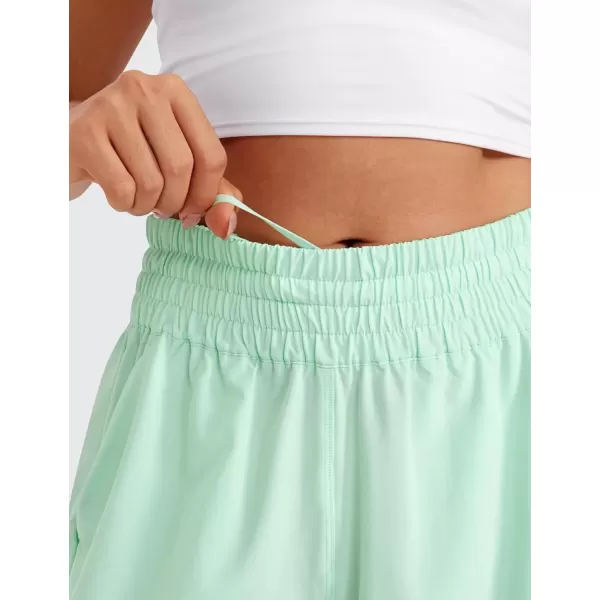 imageCRZ YOGA Womens Shorts Casual High Waisted Linerless Lounge Athletic Golf Shorts with Pockets WeightlessMint Moment