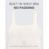 imageCRZ YOGA Women Butterluxe Sleeveless Tank Maternity Dress Split Ruched Pregnancy Square Neck Bodycon Dress Casual Baby ShowerMilky White Bone