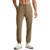 imageCRZ YOGA Athletic Joggers for Men  29quot31quot Lightweight Running Training Pants with Zip Pockets and Ankle ZippersArtifact Brown