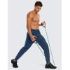 imageCRZ YOGA Athletic Joggers for Men 29quot31quot Lightweight Water Resistant Outdoor Workout Pants with Zip PocketsElectric Blue