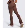 imageCRZ YOGA Butterluxe High Waist Mini Flared Leggings for Women 30quot  315quot  Bootcut Yoga Pants with Pocket Casual LoungeCoffee Brown