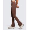 imageCRZ YOGA Butterluxe High Waist Mini Flared Leggings for Women 30quot  315quot  Bootcut Yoga Pants with Pocket Casual LoungeCoffee Brown