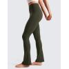 imageCRZ YOGA Butterluxe High Waist Mini Flared Leggings for Women 30quot  315quot  Bootcut Yoga Pants with Pocket Casual LoungeOlive Green