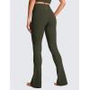 imageCRZ YOGA Butterluxe High Waist Mini Flared Leggings for Women 30quot  315quot  Bootcut Yoga Pants with Pocket Casual LoungeOlive Green