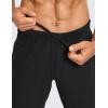 imageCRZ YOGA Mens 4Way Stretch Comfy Athletic Pants  28quot Track Hiking Golf Gym Workout Joggers Work PantsBlack