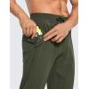 imageCRZ YOGA Mens 4Way Stretch Comfy Athletic Pants  28quot Track Hiking Golf Gym Workout Joggers Work PantsDark Olive